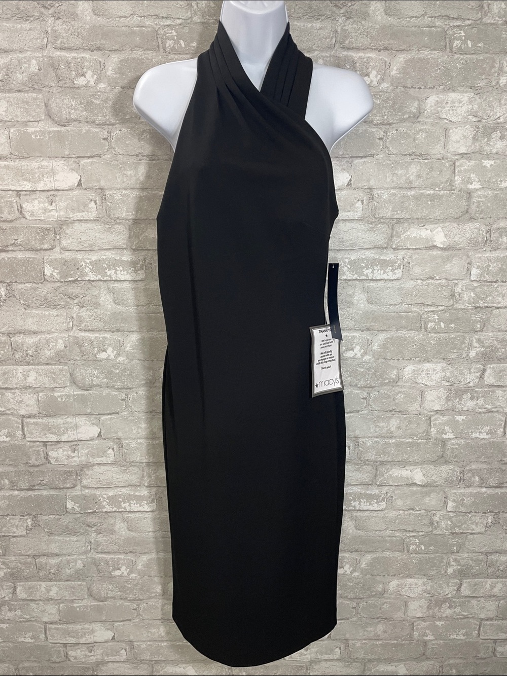 RACHEL Rachel Roy Harland Short Halter Sheath Dress in black